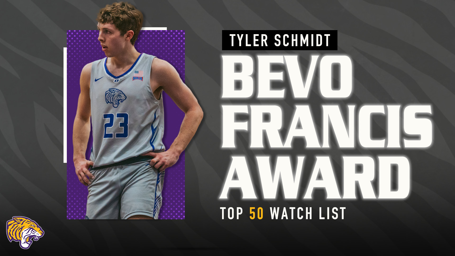 SCHMIDT MAKES THE FIRST CUT; NAMED TO BEVO FRANCIS TOP 50 WATCH LIST