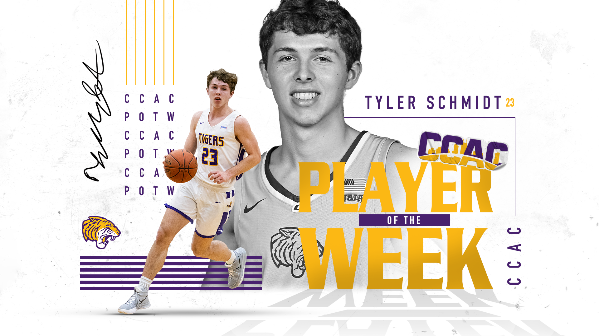SCHMIDT EARNS OPENING CCAC PLAYER OF THE WEEK HONORS