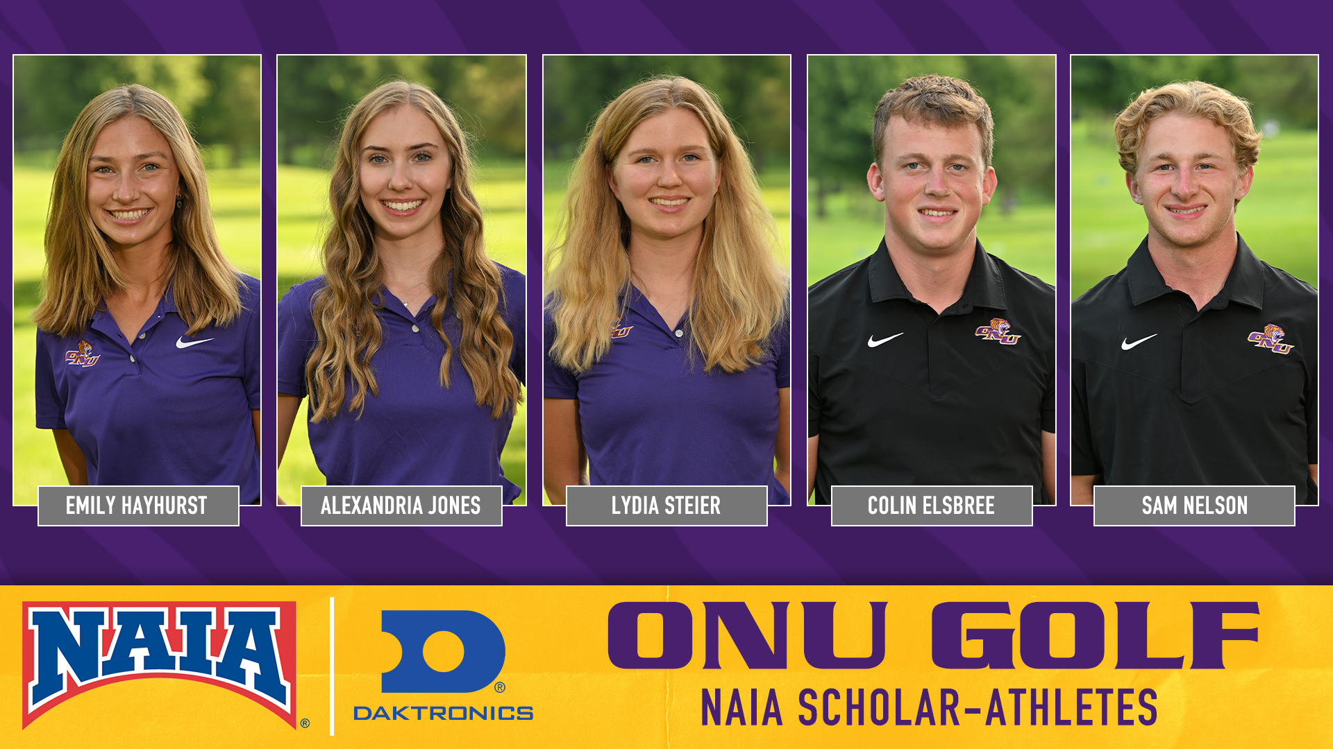 ONU GOLF LANDS FIVE ON NAIA SCHOLAR-ATHLETE HONOR ROLL