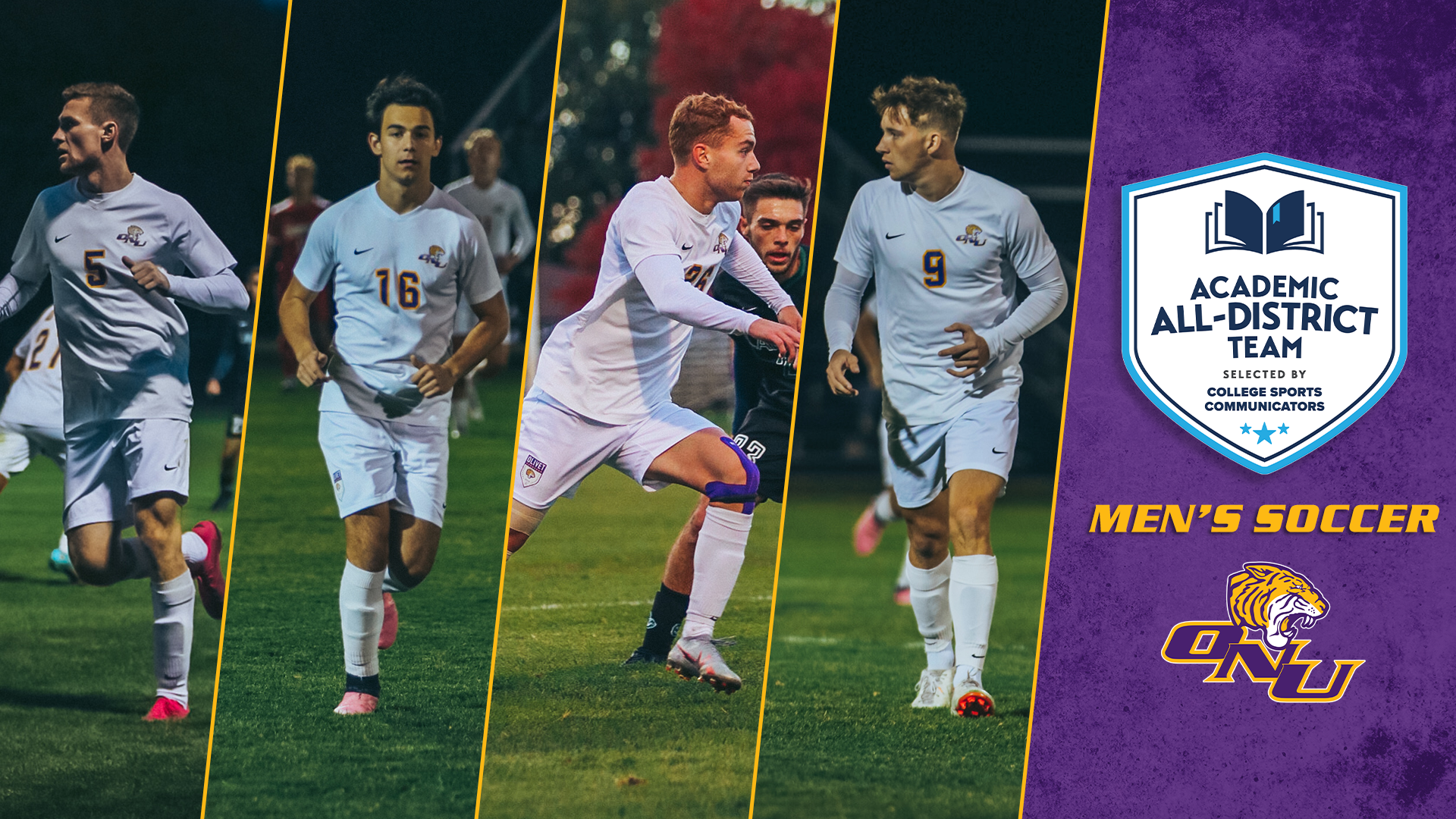 FOUR TIGERS NAMED TO COSIDA ACADEMIC ALL-DISTRICT MEN’S SOCCER TEAM