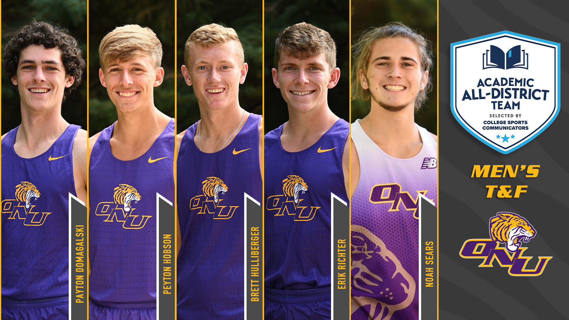 FIVE TIGERS NAMED TO ACADEMIC ALL-DISTRICT MEN&rsquo;S TRACK &amp; FIELD TEAM