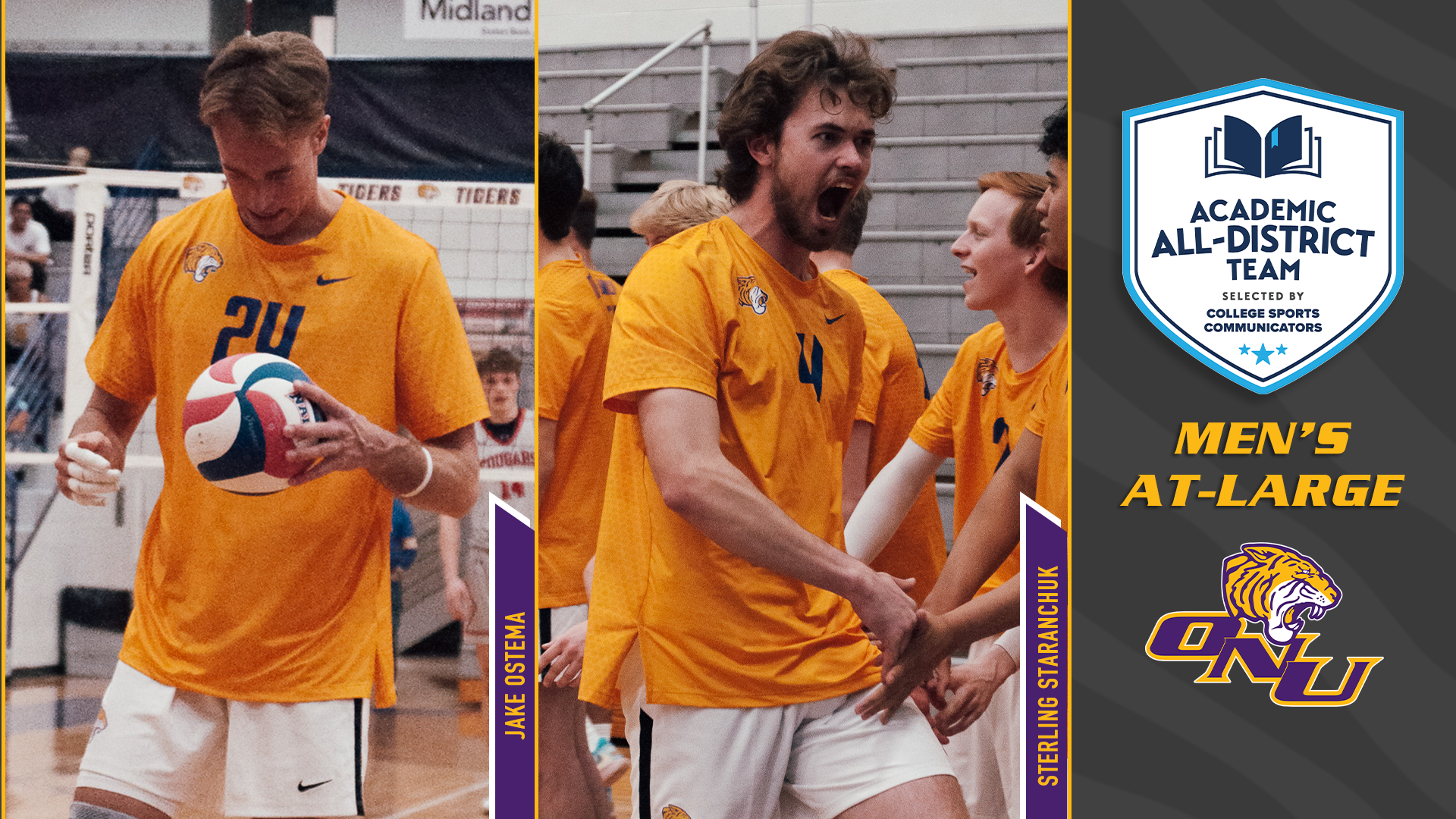 OSTEMA, STARANCHUK NAMED TO ACADEMIC ALL-DISTRICT MEN’S AT-LARGE TEAM