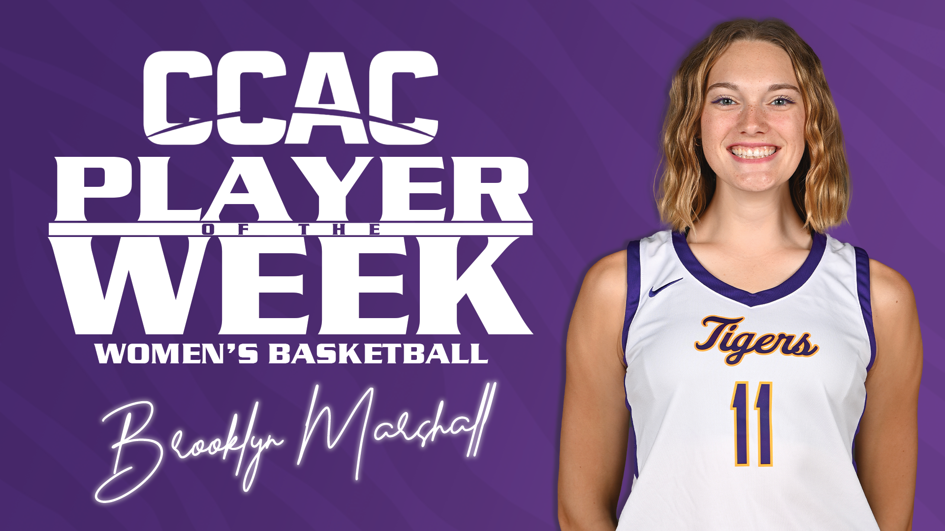 BROOKLYN MARSHALL SECURES CCAC DEFENSIVE PLAYER OF THE WEEK AWARD