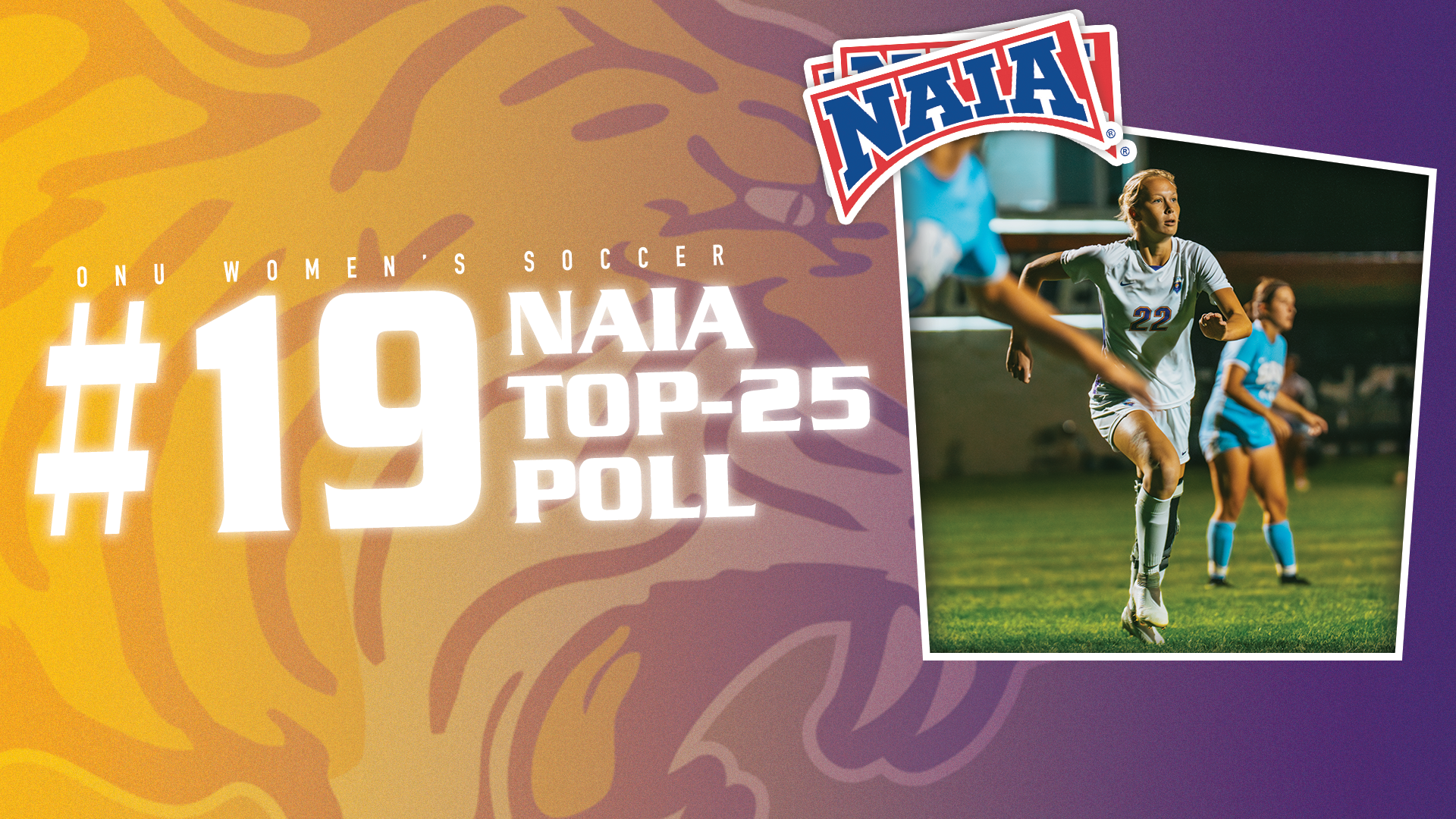 WOMEN’S SOCCER HOLDS DOWN NO. 19 RANKING IN LATEST POLL