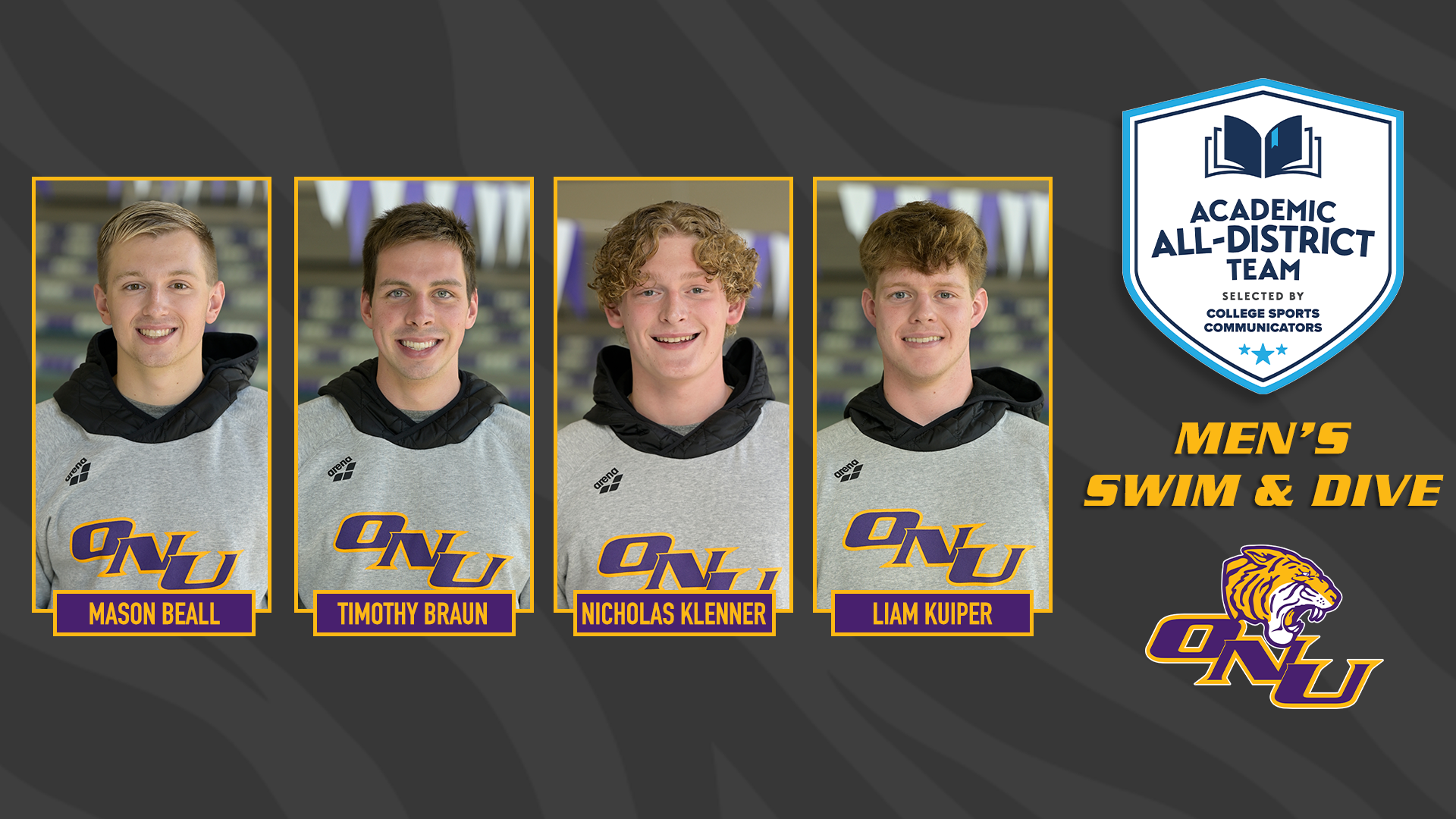 FOUR NAMED TO CSC ACADEMIC ALL-DISTRICT MEN’S SWIM TEAM
