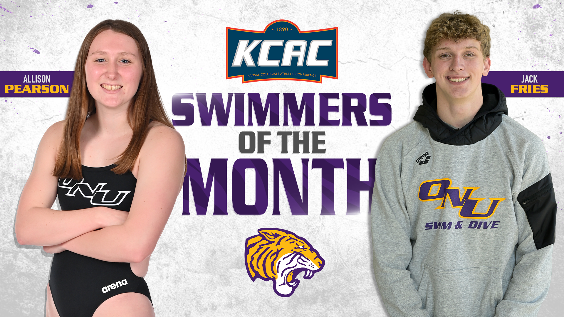 ONU SWEEPS KCAC SWIMMER OF THE MONTH HONORS